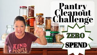 PANTRY CLEANOUT CHALLENGE || COOK WITH ME || ZERO SPEND || CHEAP MEALS