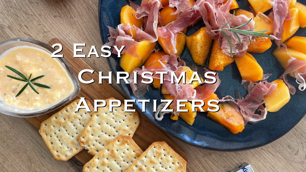 Two Easy Christmas Appetizers with Persimmon 🍊✨ | ASMR Cooking & Budget Friendly
