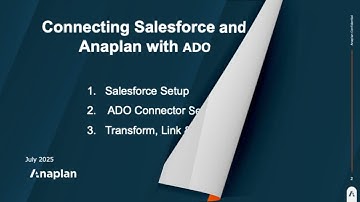 Anaplan × Salesforce Integration Demo with ADO [CC] | 字幕あり