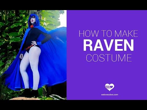 DIY RAVEN (CAPA SEM COSTURA, acessórios, make, cabelo, dicas) Ft