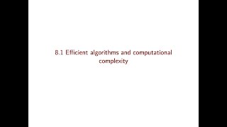 Celebrity Linear Optimization course - Video 30: Efficient algorithms and computational complexity Profile