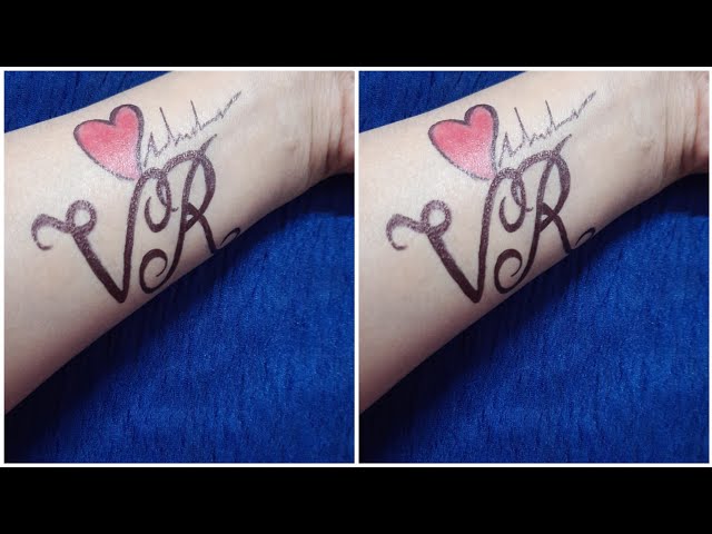 Very simple and beautiful cute couple tattoo of SR | VR | MR - YouTube