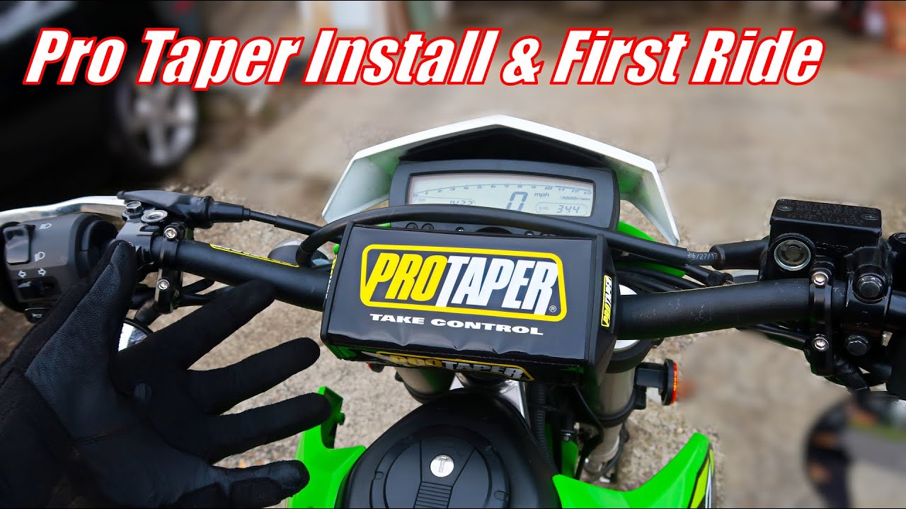 Pro Taper Bars for the KLX351! Install + First Ride YouTube