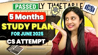 Celebrity Ultimate 5 Months Study Plan for CS June 2025 Exams | Study Strategy Revealed 💥 Wealth