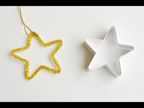 How to Make Pipe Cleaner Star Ornaments 