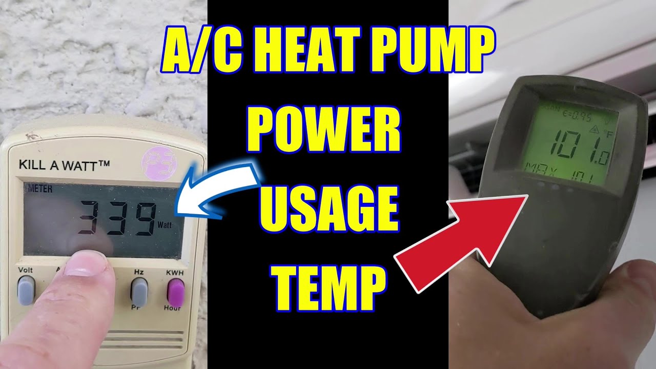 HOW MUCH POWER a HEAT PUMP A/C mini-split uses and how efficient Is it? Real world numbers!
