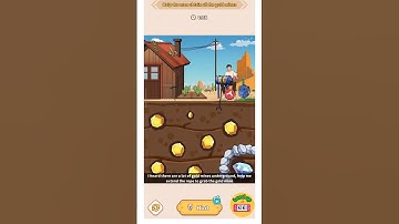 Brain Puzzle Tricky Quest Level 59 Mining Master - Help the the man obtain all the gold mines #games