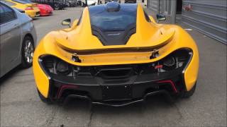 Yellow mso mclaren p1 start up, driving, and overview