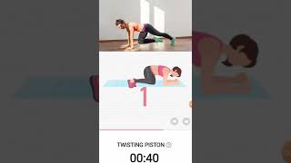 Twisting Piston 40second exercise Fitness tips official #shorts #tips