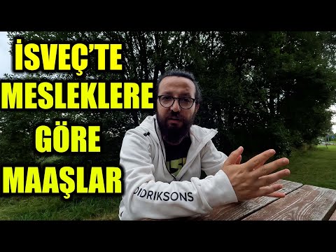 İSVEÇ'TE Mesleklere Göre Maaşlar/Hangi Meslek Grubu Ne Kadar Kazanıyor?