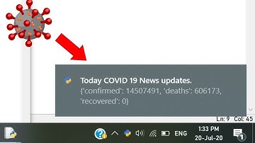 | Covid-19 News Desktop Notifier using Python | | AK |
