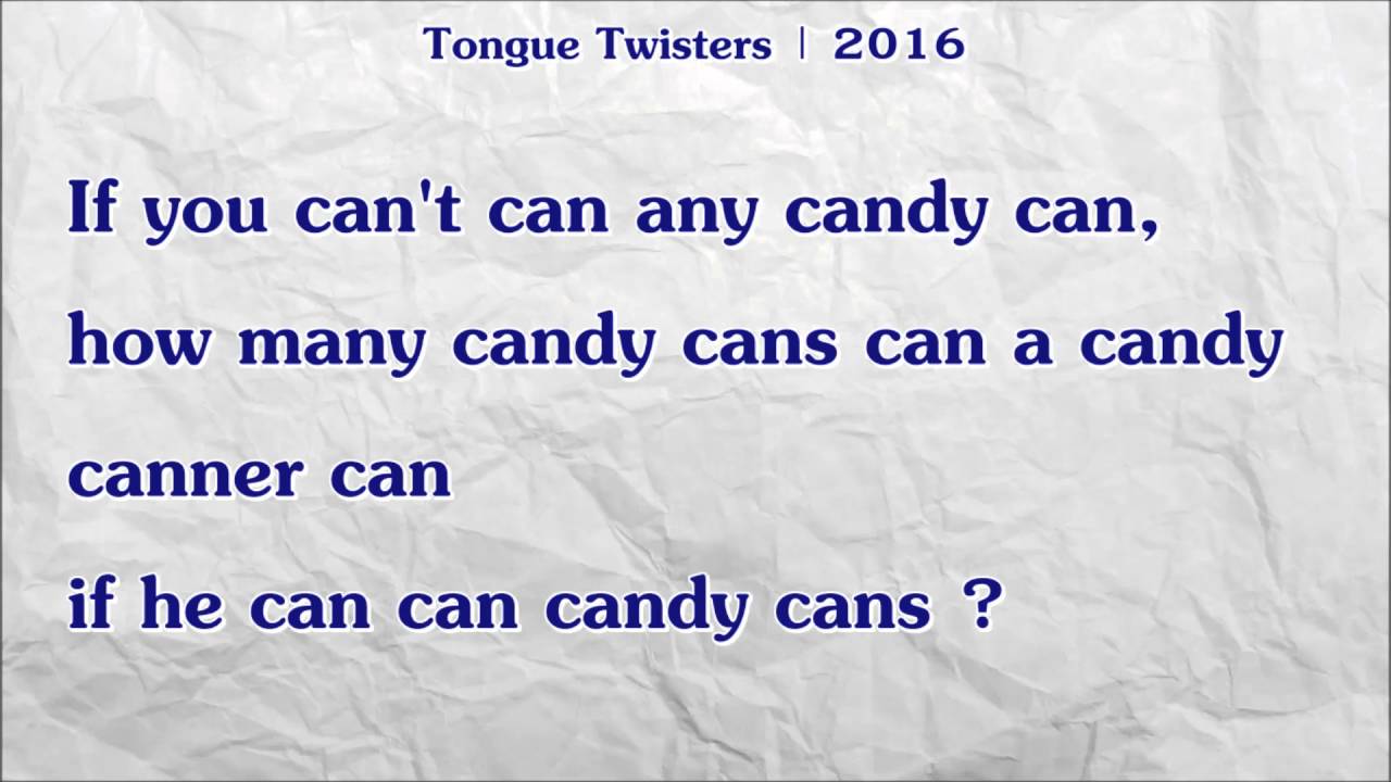 Tongue twisters