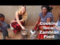 Preparing Typical Zambian Cuisine With A Local (my nshima skills)