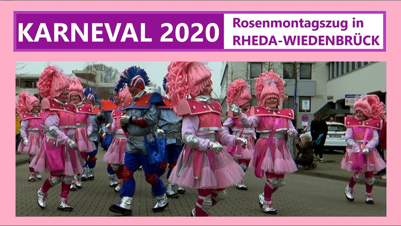 Rosenmontagszug 2020 in Rheda-Wiedenbrück -Karneval 2020-
