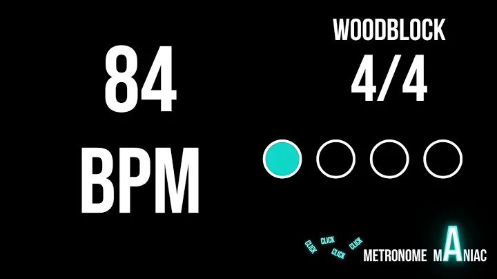 Metronome 84 BPM 4/4 - Woodblock
