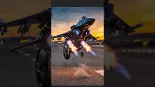 Super High tech bike into jet fighter |#oddlysatisfying#futuretech#ai#asmr#short