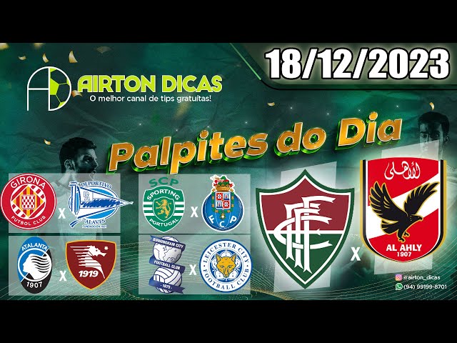 Palpites de amanhã de futebol (18/12/2023)