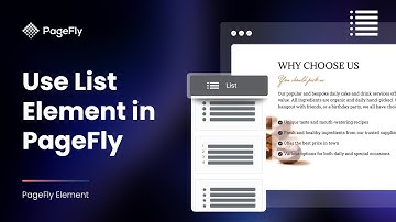 How to Add Shopify Bullet Points with List Element | PageFly Tutorial (Legacy Editor)