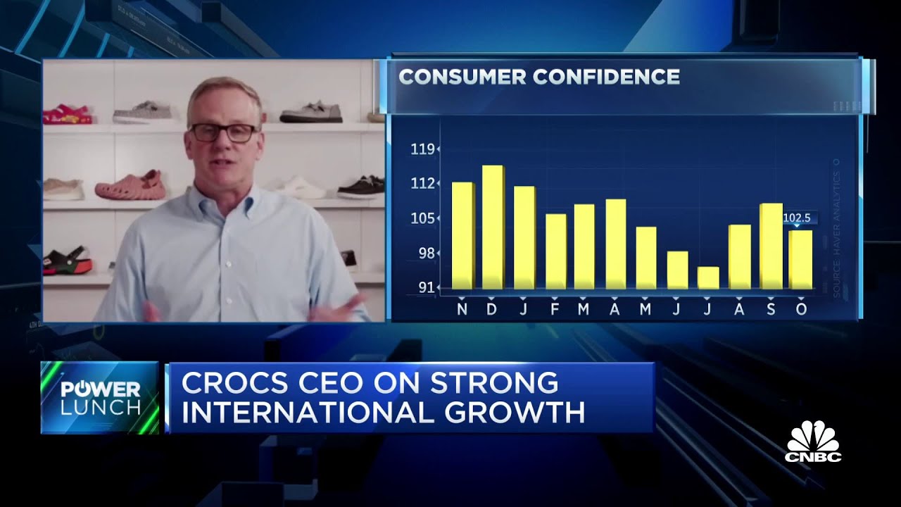 Crocs CEO Andrew Rees on stock surging after record earnings - YouTube