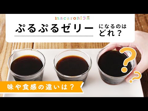 ゼラチンと寒天の違いって？｜3つの凝固剤を使って徹底比較！【お菓子作りの基本】［macaroniラボ vol.9］