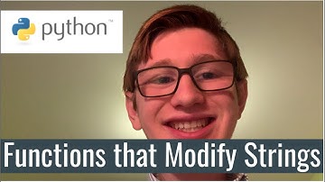Python Tutorial 4: Functions to Modify Strings and a Basic Calory Counter Program
