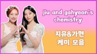 jiu \& gahyeon's chemistry 드림캐쳐 지유\&가현 케미 모음 🐰🦊