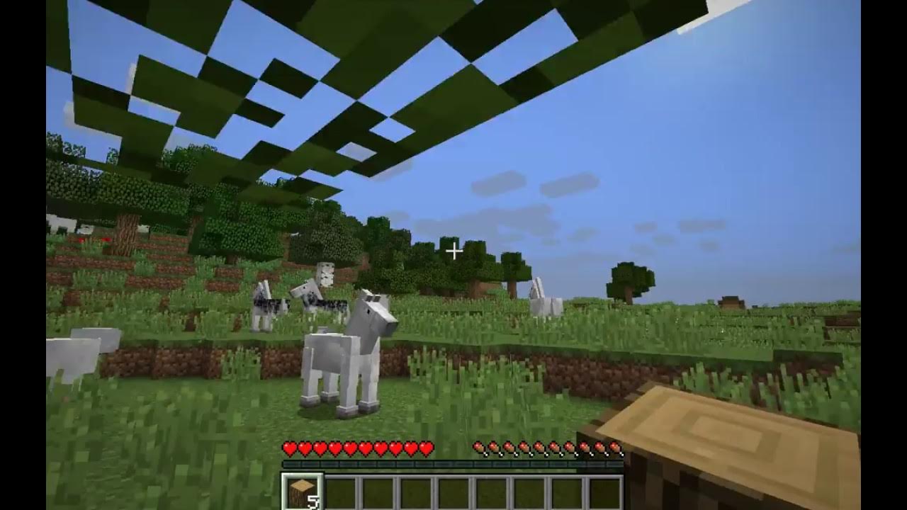 How to make oak wood planks,sticks and crafting table in minecraft