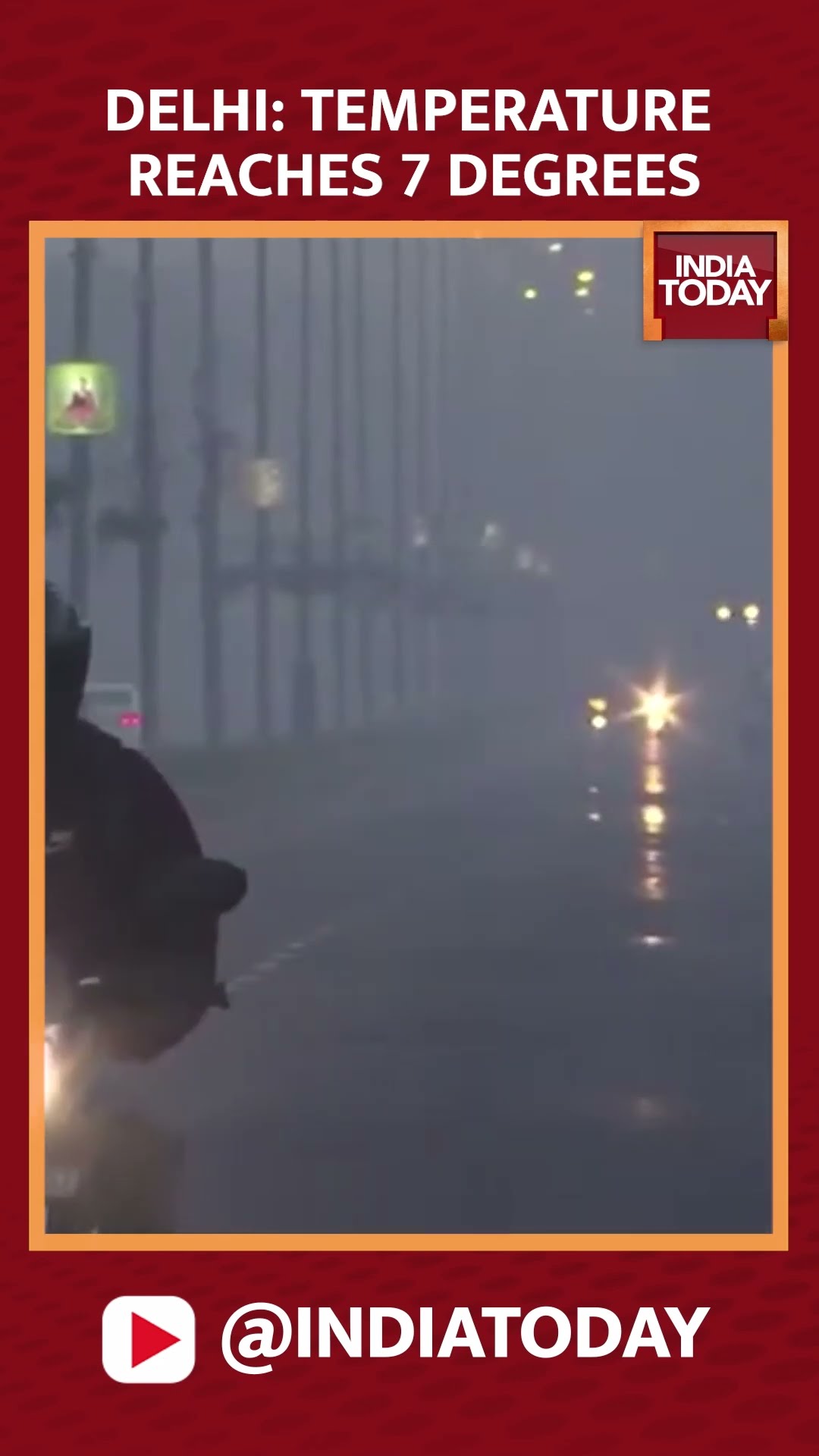 Delhi's Weather Intensifies, Temperature Drops To 7 Degrees Celsius #shorts #delhi #weatherupdate