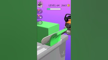 Satisfy Cutting video #24 ASMR Slicing game (Free Android ios) Level -64 #Shorts