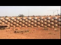 Le premier mur de lchangeur nord de ouagadougou en atalus 120