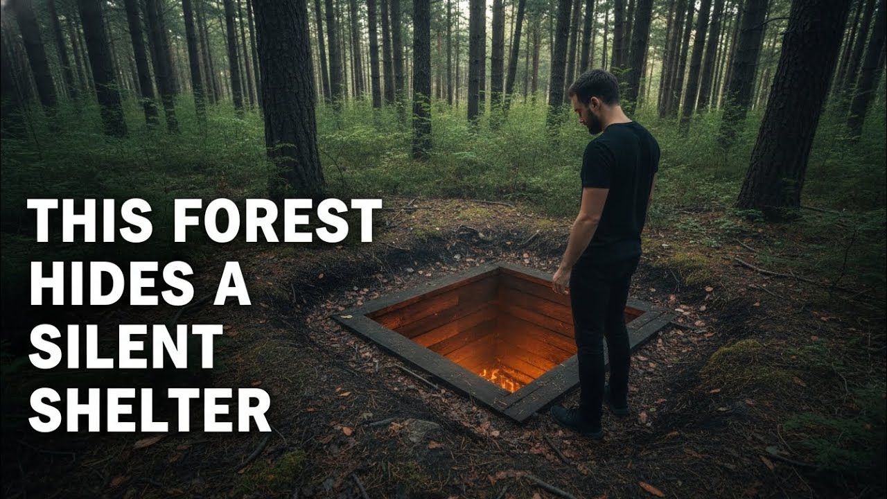 This Forest Floor Hides a Modern Shelter Built in Silence.