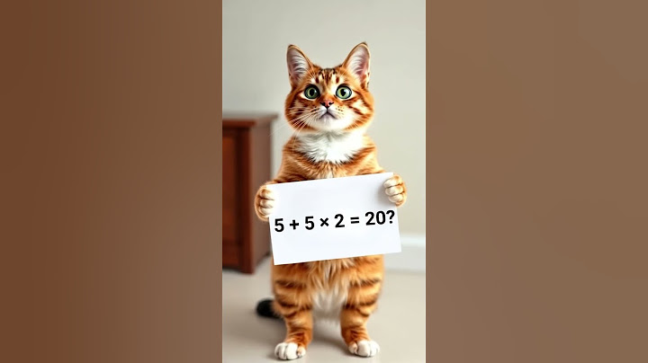 Is 5 + 5 × 2 = 20? — Answer in Comments! 🧠🐱✏️ #QuizCat #MeowVerse #MathChallenge #PetWithQuestions