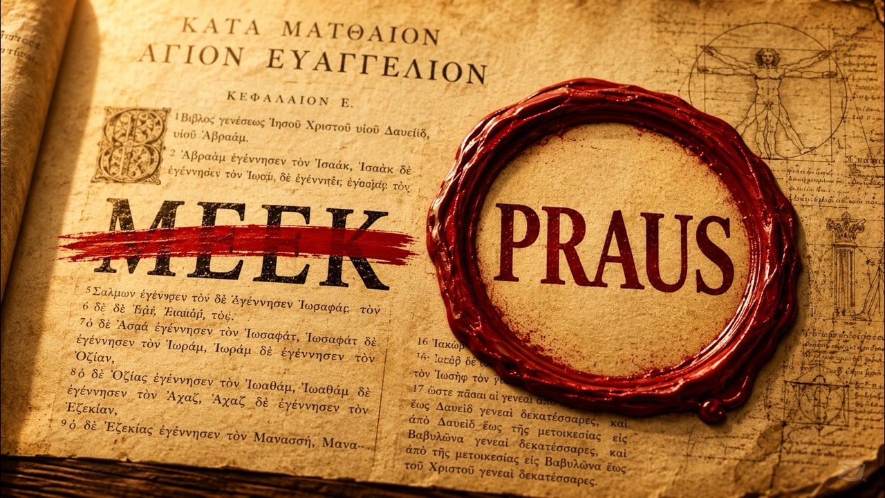 Blessed Are the Meek - The Greek Word Means the Opposite
