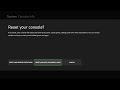 Return your Microsoft Xbox Series X or S back to factory defaults