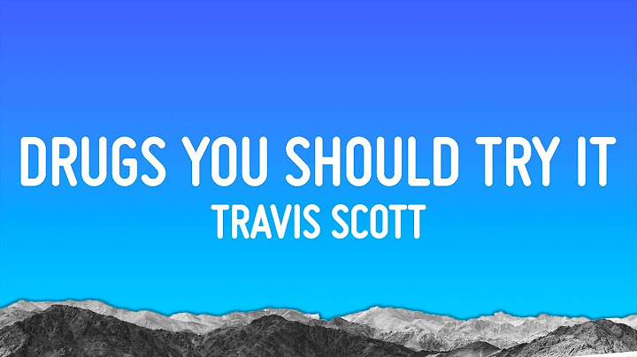 Travis Scott - Drugs You Should Try It  (Lyrics)