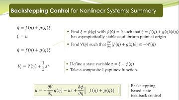 NCS - 40a - Backstepping Control - Basic Concept