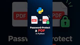 Password Protect a PDF Using Python | AES-256 Encryption