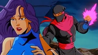Psylocke (Kwannon) Mental Powers & Fight Scenes | X-Men: Animated Series