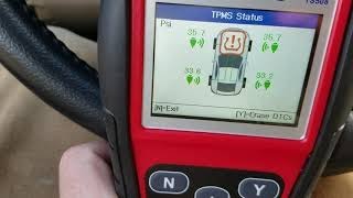 Subaru Wheel Swap and TPMS programing with Autel TS508.