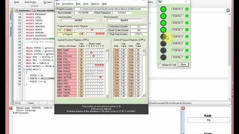 Using pic simulator ide for bitwise ex