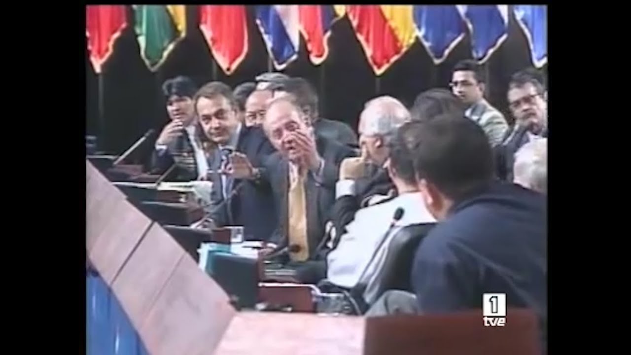 When the King of Spain told Hugo Chavez to shut up - English subtitles