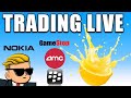 LIVE TRADING SHORT SQUEEZES | AMC Stock, GME Stock Updates And More!