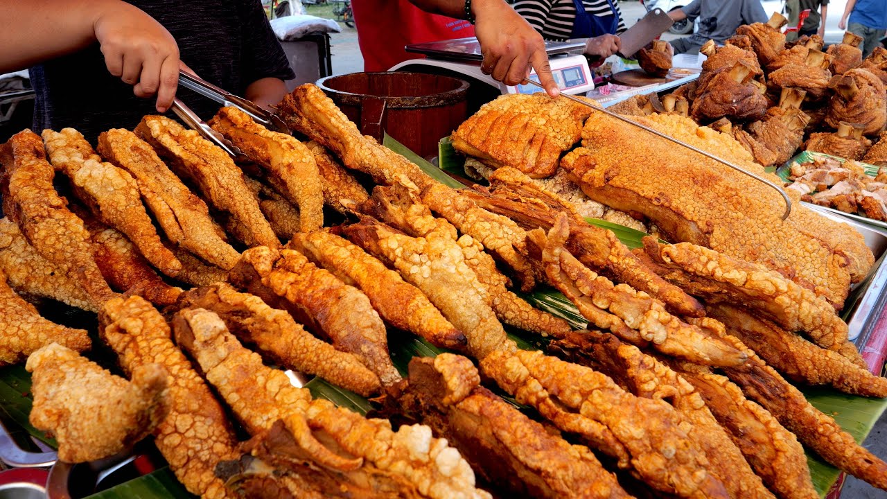 줄서서 먹는 고기 맛집! 튀기고, 굽고, 삶아 먹는 고기 음식 몰아보기! / Popular meat dishes in Thai | Thai Street Food