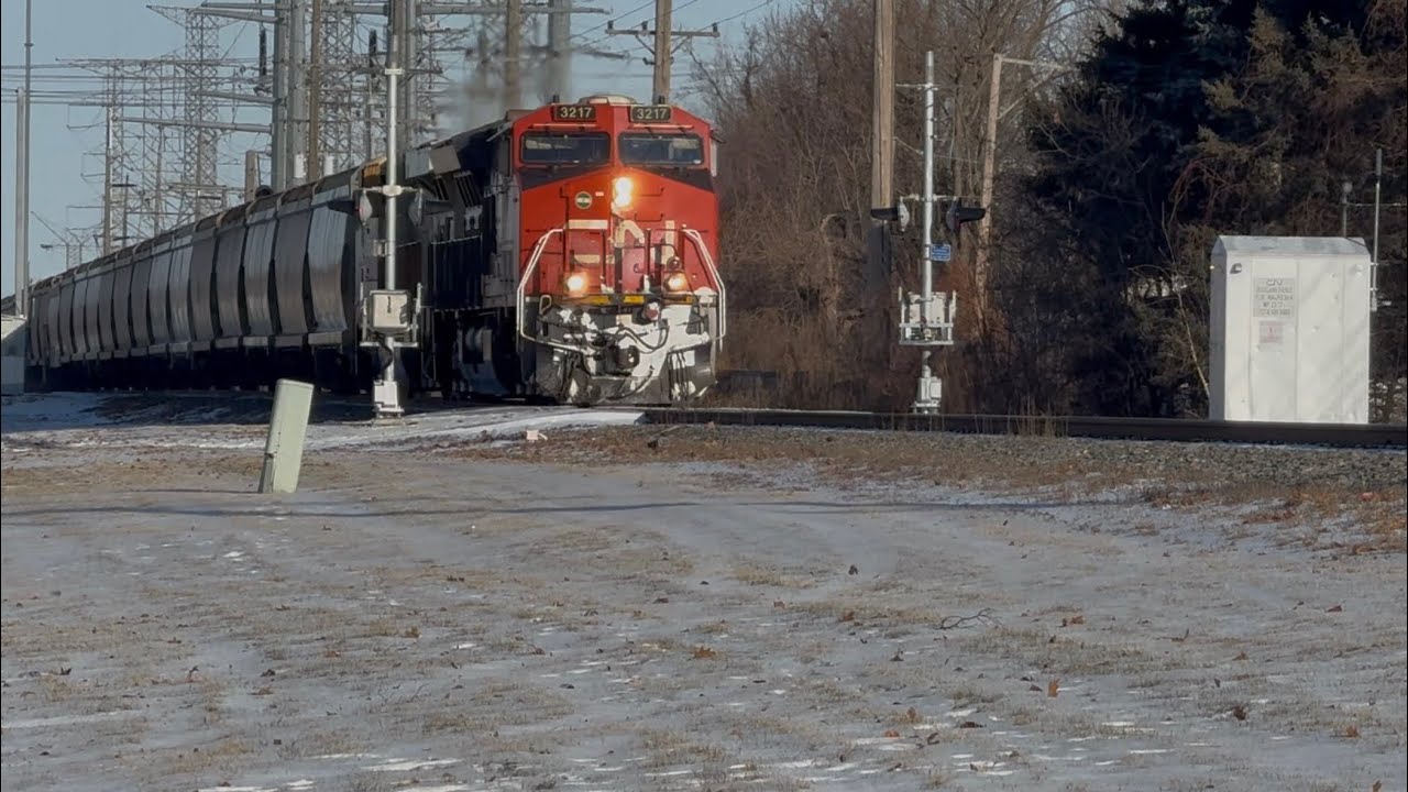 CN train crossing DeVal on the Waukesha SUB with exCityRail