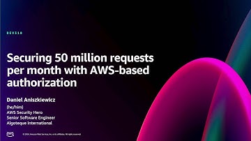 AWS re:Invent 2024 - Securing 50 million requests per month with AWS-based authorization (DEV318)