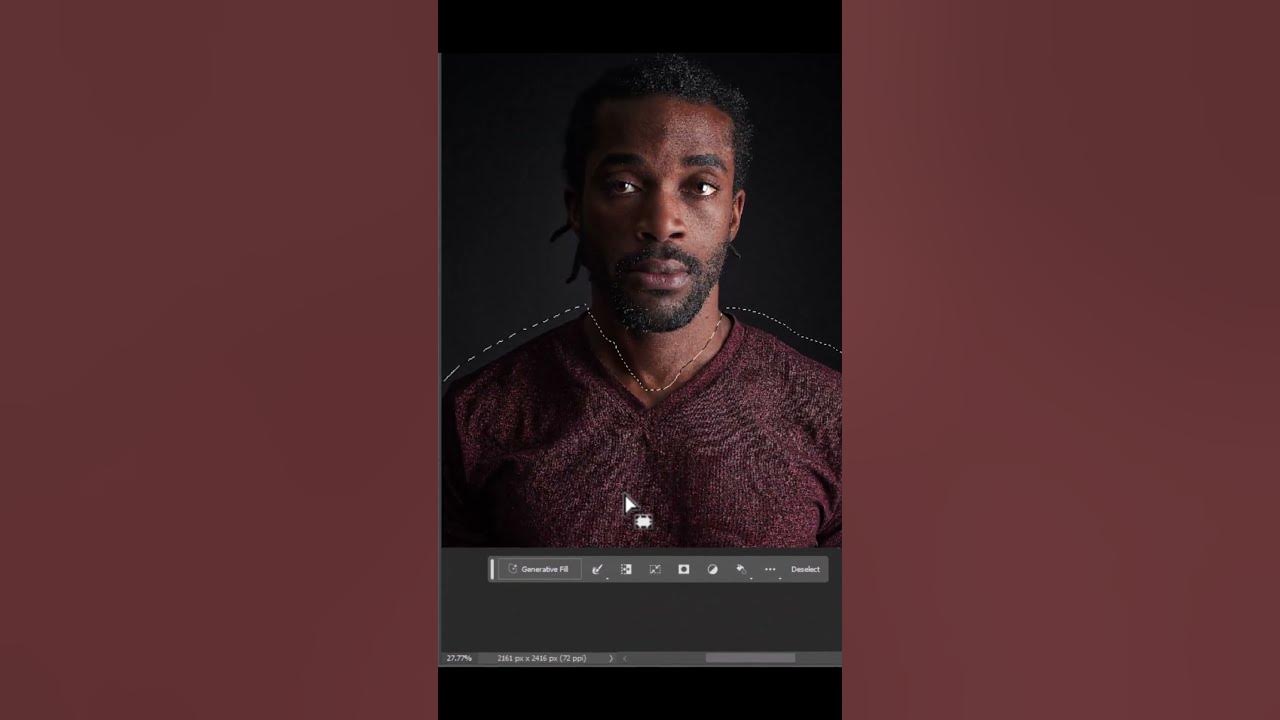 How to add suit in 5 sec with photoshop new feature generative fill ai