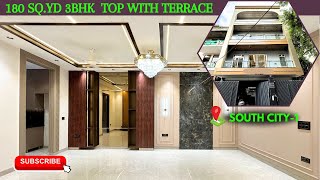 Luxurious 180 SQ.YD South City-1 Top With Terrace  ! 3Bhk Builder Floor In Gurgaon !