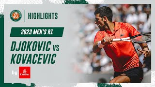 Novak Djokovic vs Aleksandar Kovacevic - Round 1 Highlights I Roland-Garros 2023