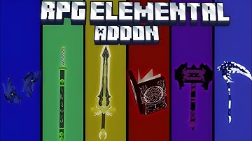 RPG Elemental weapon addon 1.21+/1.21.51+ (MCPE) Survival Mods minecraft PE and bedrock