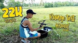 DRONE HJ14W FPV RANGE TEST
